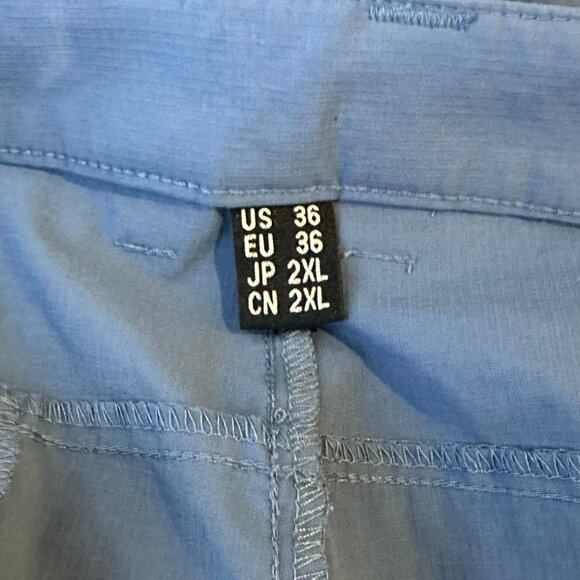 Mens Outdoor Cargo Shorts 36 Blue Quick-Dry Nylon-Spandex Stretch 2XL - Picture 3 of 10